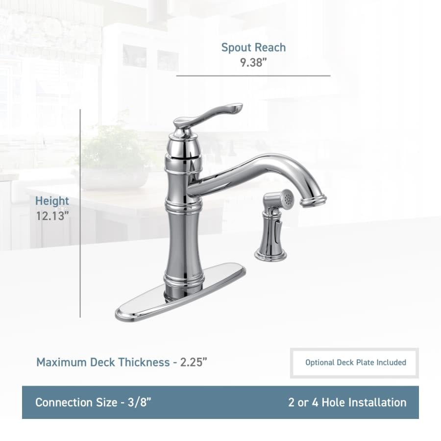 Belfield1.5 GPM High-Arc Single Handle Kitchen Faucet with Side Spray - Power Clean Technology - favzirav7itlc7n4qpab@2x.jpg