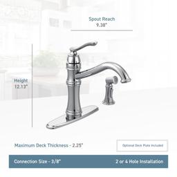 Belfield1.5 GPM High-Arc Single Handle Kitchen Faucet with Side Spray - Power Clean Technology - favzirav7itlc7n4qpab@2x.jpg
