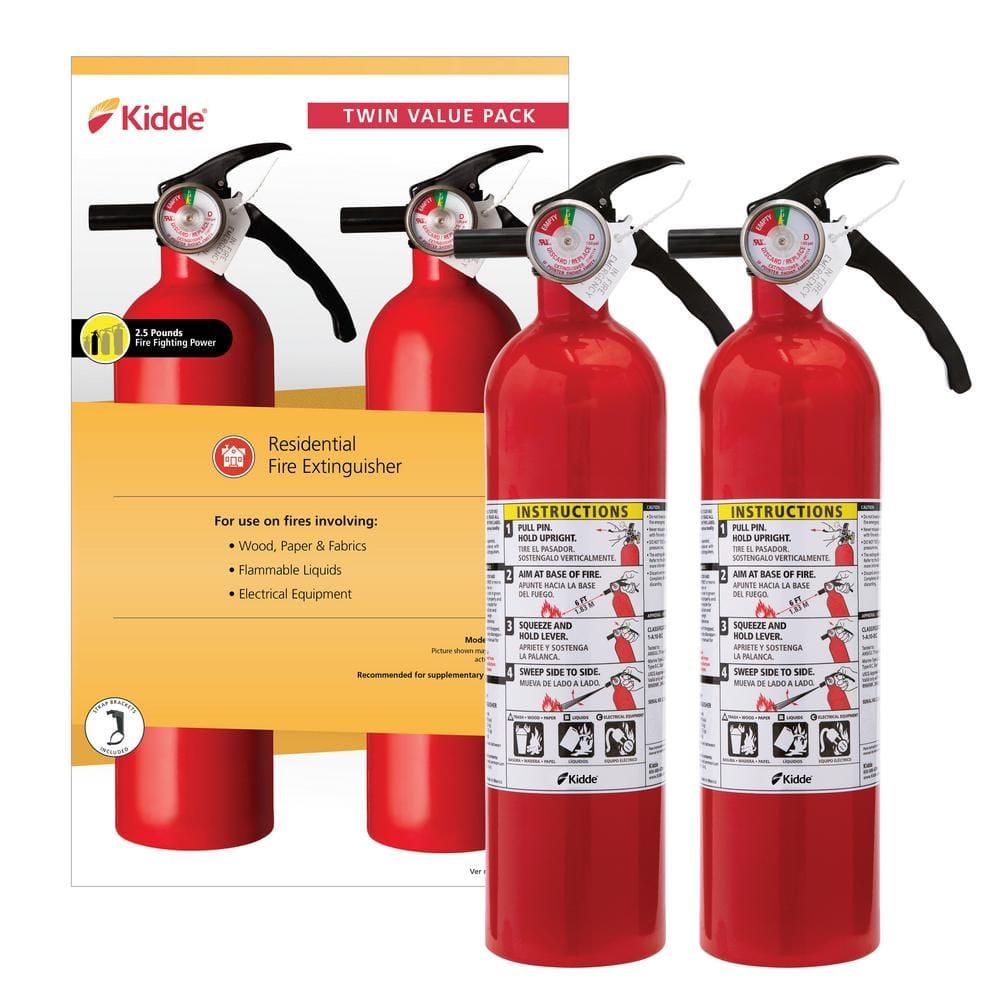 Basic Use Fire Extinguisher with Easy Mount Bracket & Strap, 1-A:10-B:C, Dry Chemical, One-Time Use, 2-Pack - fbdb2axeakgywrtjxzf9@2x.jpg