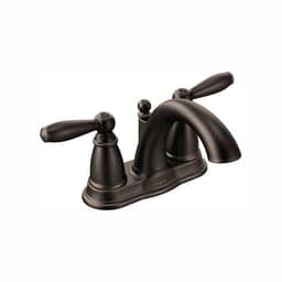 MOEN Brantford 4 in. Centerset 2-Handle Low-Arc Bathroom Faucet in Oil Rubbed Bronze with Metal Drain Assembly 6610ORB - fbjd2uuhcg2o5bkrdcrc@2x.jpg