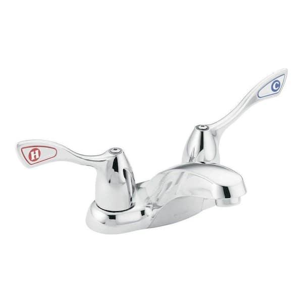 MOEN 4 in. Centerset 2-Handle High-Arc Bathroom Faucet in Chrome 8800 - fbkd9no696r2bkalnczz@2x.jpg