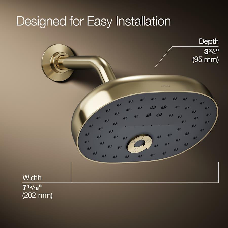 Statement 1.75 GPM Multi Function Shower Head with MasterClean Sprayface and Katalyst Air Induction Technology - fd9p2qcgersdifehxdby@2x.jpg