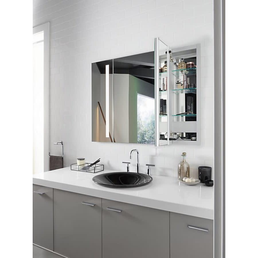 Verdera 40" x 30" Lighted Three Door Medicine Cabinet with Nine Shelves, Built-in Outlets, and Flip Out Magnifying Mirror - CA Title 24 Compliant - fdughotv59dquudkb9ea@2x.jpg