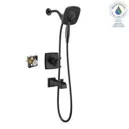 Delta Ashlyn In2ition Single Handle 4-Spray Tub and Shower Faucet 1.75 GPM in Matte Black Valve Included FVS17464-BL-I - feahmnn7gtq0pyfqaldx@2x.jpg