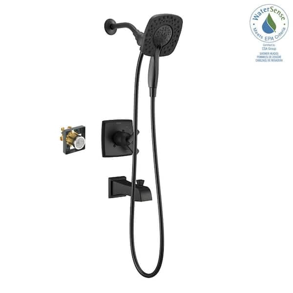 Delta Ashlyn In2ition Single Handle 4-Spray Tub and Shower Faucet 1.75 GPM in Matte Black Valve Included FVS17464-BL-I - feahmnn7gtq0pyfqaldx@2x.jpg