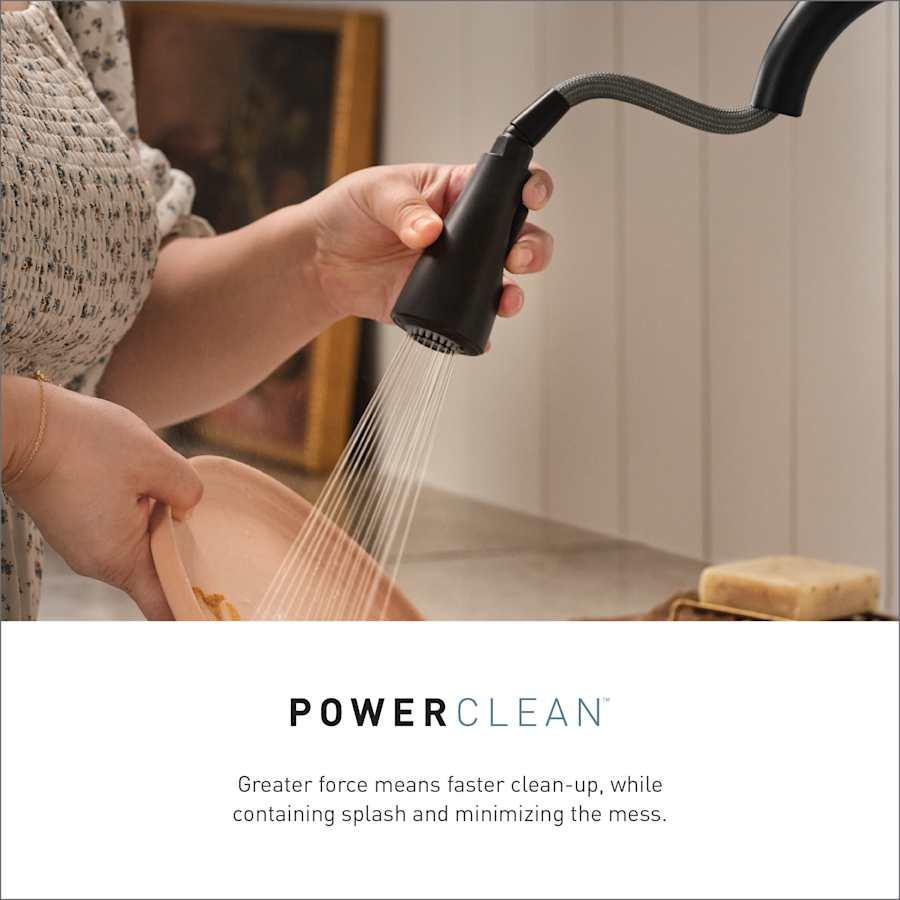 Genta LX 1.5 GPM Single Hole Pull Down Kitchen Faucet with MotionSense - feature_powerclean@2x.jpg