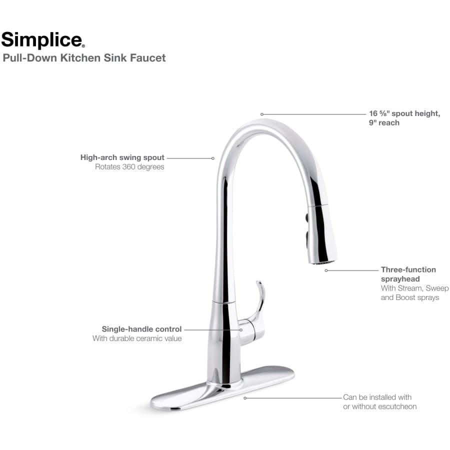 Simplice 1.5 GPM Single Hole Pull Down Kitchen Faucet - Includes Escutcheon - feftyxbvsrar4ifj9idy@2x.jpg