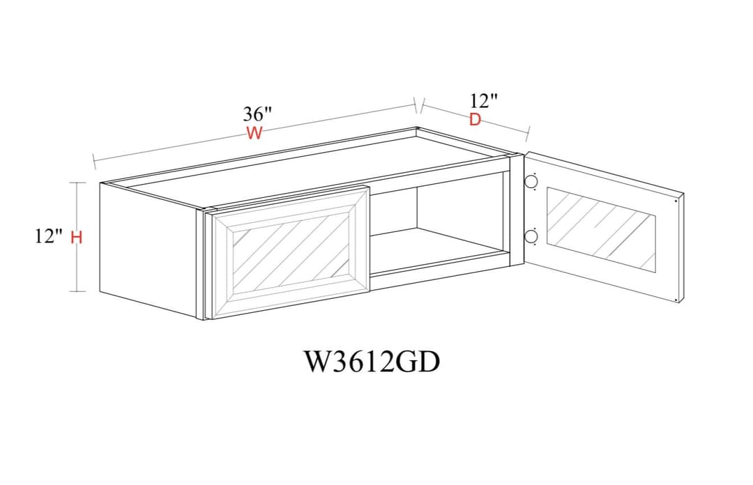 Wall Cabinet - 36"W x 12"H x 12"D Glass Door Only - ff7t7q7zqraeilts3hmm@2x.jpg