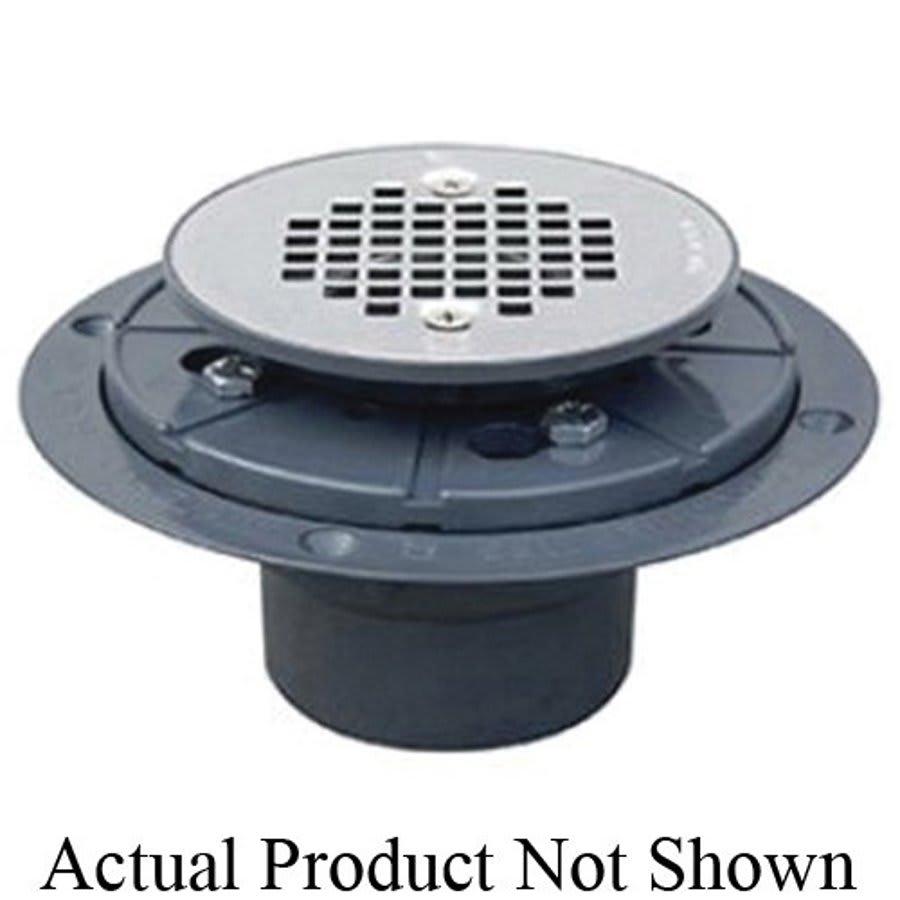 Shower Pan Drain With Plastic Rim, 2 in, Hub, 4-3/8 in, Grid, ABS Drain, Stainless Steel - fgcvjw3nwxxykjg7ogc1@2x.jpg