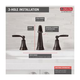 Woodhurst® Widespread Lavatory Faucet, ADA, 2 Handle, 3-Hole, 1.2 gpm, Venetian Bronze - fioqvzpmohbynf4wrxqm@2x.jpg