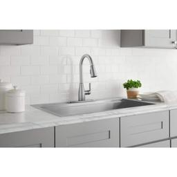 McKenna Single-Handle Pull Down Sprayer Kitchen Faucet in Stainless Steel with TurboSpray and FastMount - fkm2w5ogb6tdg3cn1jbz@2x.jpg