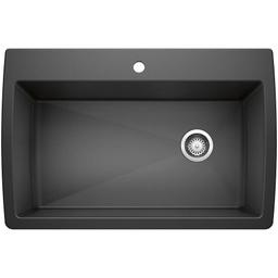 SILGRANIT® II Single Bowl Kitchen Sink, Top/Under Mount, 32-1/2 x 32-1/2 in, 9-1/2 in Bowl Depth, 1-Hole, Granite, Anthracite - fkr8sac6jmfh8jarxzxh@2x.jpg