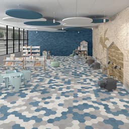 Bee Hive Medley Blue Hexagon 8 1/2X10 Matte - fldko4fkek1ljiohbohk@2x.jpg