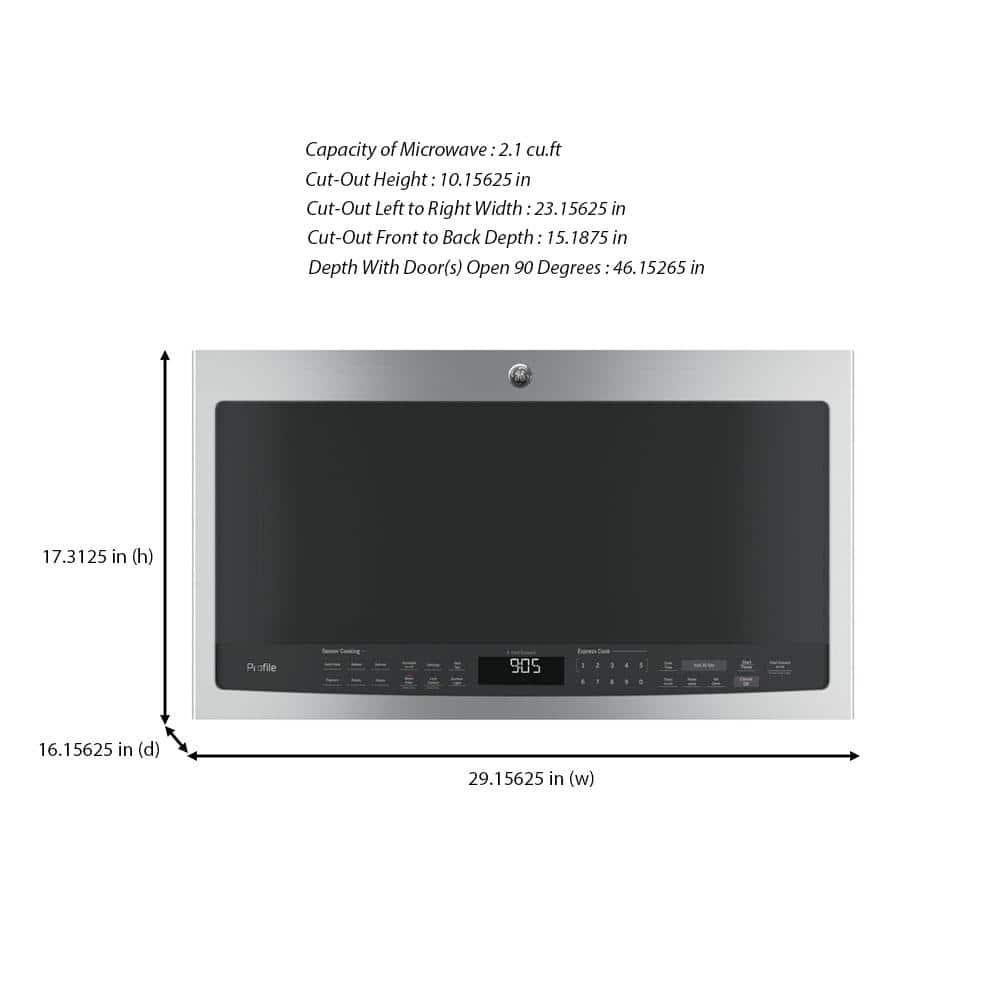 Profile 2.1 cu. ft. Over the Range Microwave in Stainless Steel with Sensor Cooking - fmm62mirjsbxoryemzgq@2x.jpg