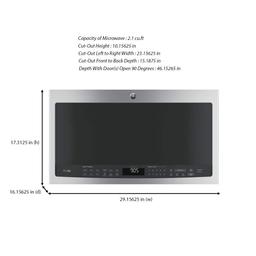 Profile 2.1 cu. ft. Over the Range Microwave in Stainless Steel with Sensor Cooking - fmm62mirjsbxoryemzgq@2x.jpg