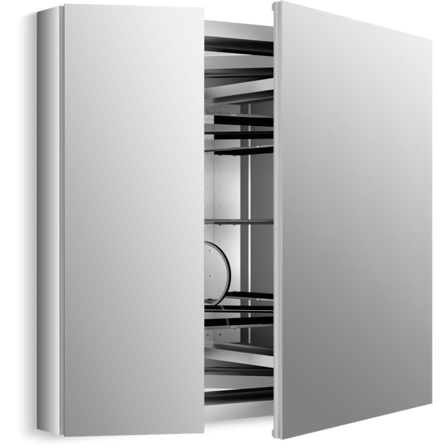 Verdera 34" x 30" Two Door Mirrored Medicine Cabinet with Plain Mirror and Three Adjustable Shelves and Slow Close Door - fo5pig6igw21iymhwbbx@2x.jpg