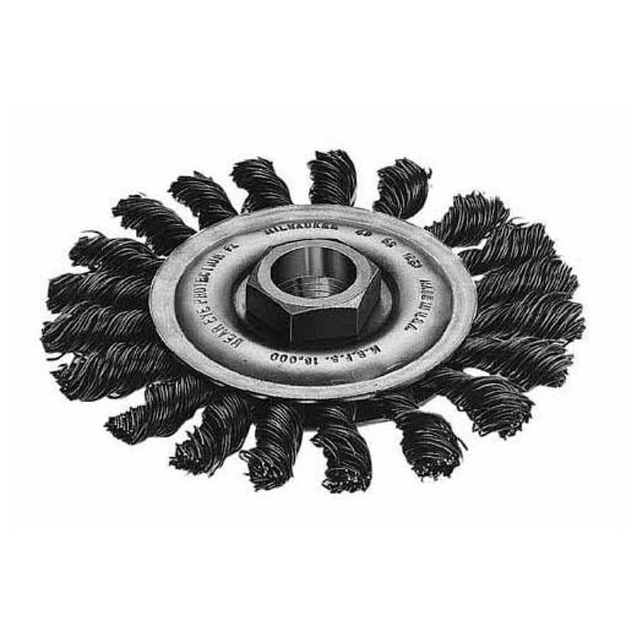 Wheel Brush, 4 in Dia Brush, 0.023 in Dia Full Cable Twist Knot Filament/Wire, 5/8-11 Arbor Hole - fp0itwkwgbv3nphgwtkp@2x.jpg