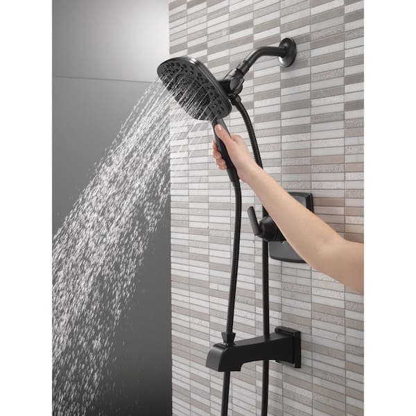 Delta Ashlyn In2ition Single Handle 4-Spray Tub and Shower Faucet 1.75 GPM in Matte Black Valve Included FVS17464-BL-I - fprr0udgfxxkyzs2itr8@2x.jpg