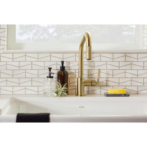 Litze Single Handle Angled Spout Pull Down Kitchen Faucet with Knurled Handle - Limited Lifetime Warranty - fq0likxxvrhwqduqmgwz_x500.jpg