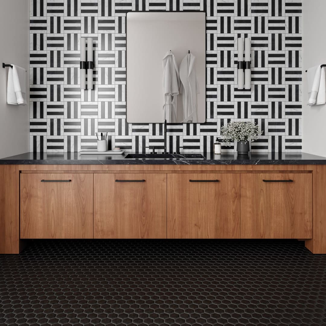 Le Cafe Black 2x2 Hexagon Mosaic Matte - fqg5k52ekhzjjrsxitch@2x.jpg