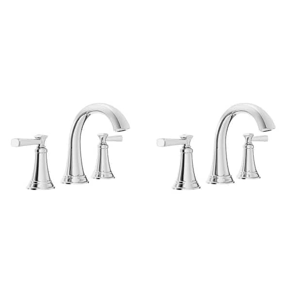 American Standard Rumson 8 in. Widespread Double Handle Bathroom Faucet in Polished Chrome (2-Pack) Rumson2WideCH