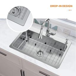 Bratten 33 in. Drop-In Single Bowl 18 Gauge Stainless Steel Kitchen Sink with Accessories - ftjxjizwqzs8pbheiyw4@2x.jpg