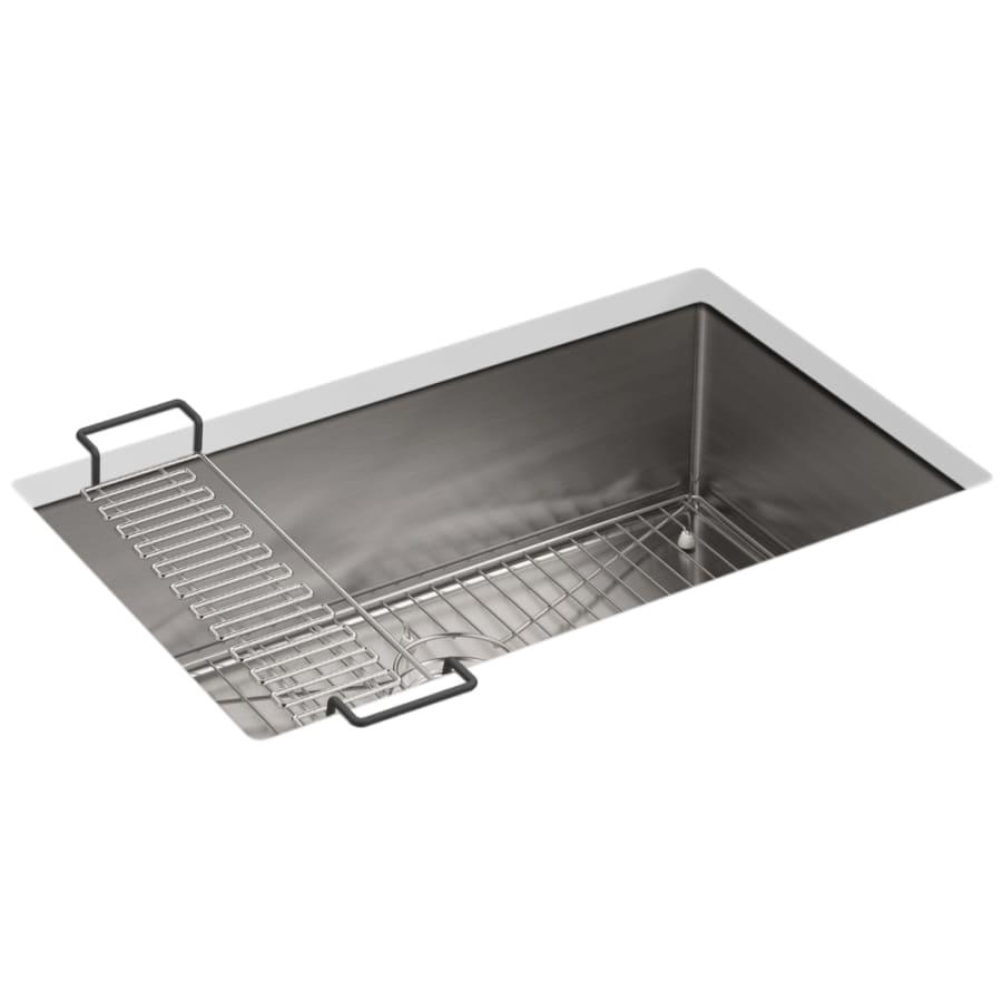 Strive 29" Single Basin Undermount 16-Gauge Stainless Steel Kitchen Sink with SilentShield with Basin Rack and Utility Shelf - fv306bffxw55cau82ir6@2x.jpg