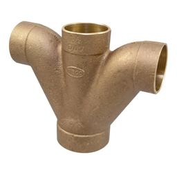 DWV Double Combination Wye and 45 deg Elbow, 2 x 1-1/2 x 1-1/2 x 1-1/2 in, C, Copper - fwfltl6gvreldcqkve5q@2x.jpg