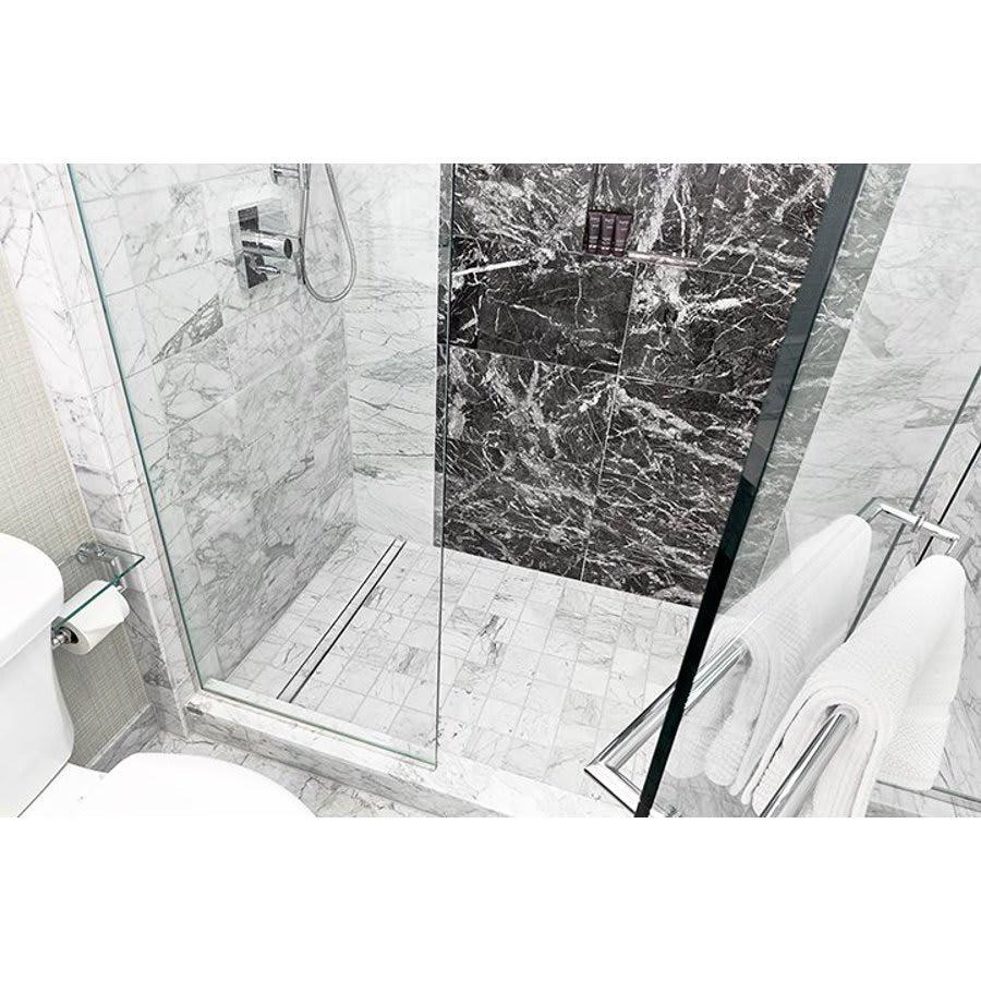 QuickDrain ShowerLine 56 in PVC Drain Body with 2 in Vertical Outlet Shower Drain - fxurhtf39fyjvbdq05jc@2x.jpg