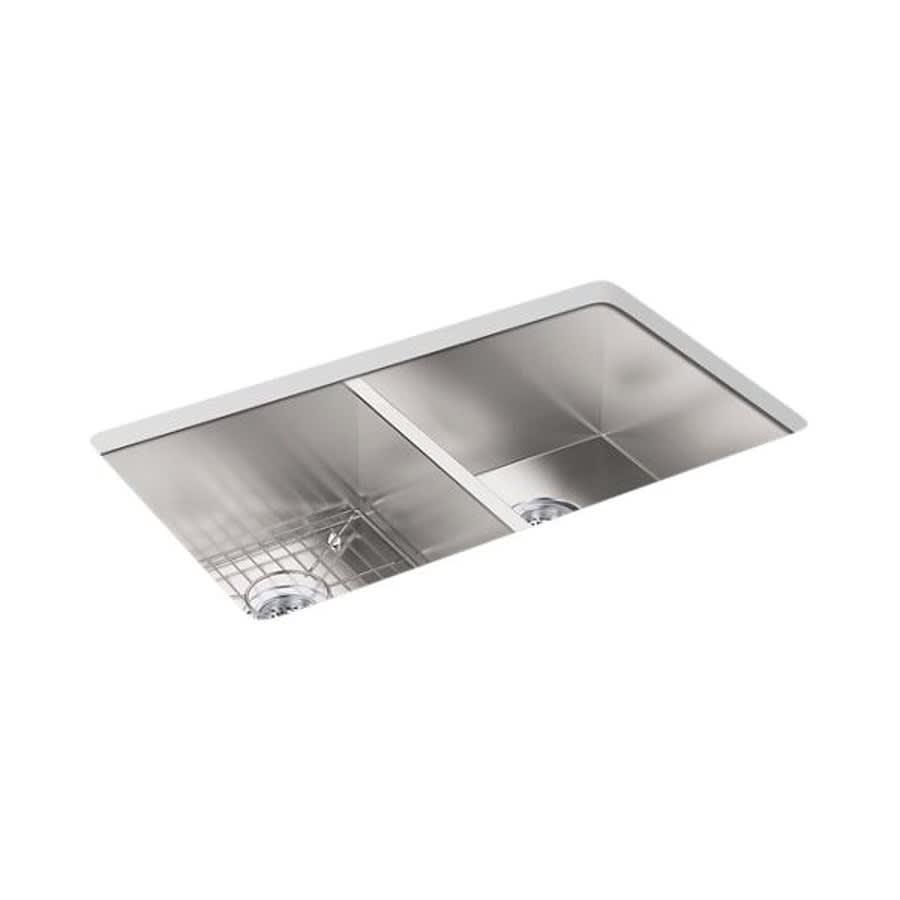 Vault™ Double Bowl Kitchen Sink, Top/Under Mount, 33 x 22 in, 9-5/16 in Bowl Depth, 4-Hole, 18 ga Satin Steel, Stainless - g0pllzkaq49atqs1kw2k@2x.jpg