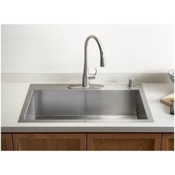 Vault 33" Single Basin Drop-In / Under-Mount 18-Gauge Stainless Steel Kitchen Sink with SilentShield - Basin Rack Included - g1qvb2j9hdchu4ovvqyr@2x.jpg
