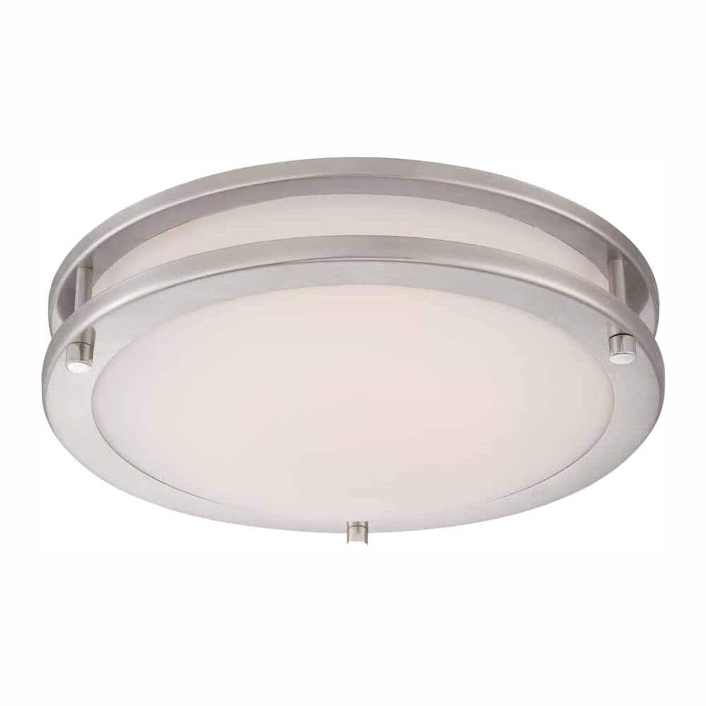 Hampton Bay Flaxmere 12 in. Brushed Nickel Dimmable LED Integrated Flush Mount with Frosted White Glass Shade - g2fvj0hmpealjxvae1ze@2x.jpg