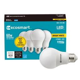 EcoSmart 60-Watt Equivalent A19 Dimmable Energy Star LED Light Bulb in Bright White (8-Pack) - g2i8eqab0mk95tvwpgrz@2x.jpg