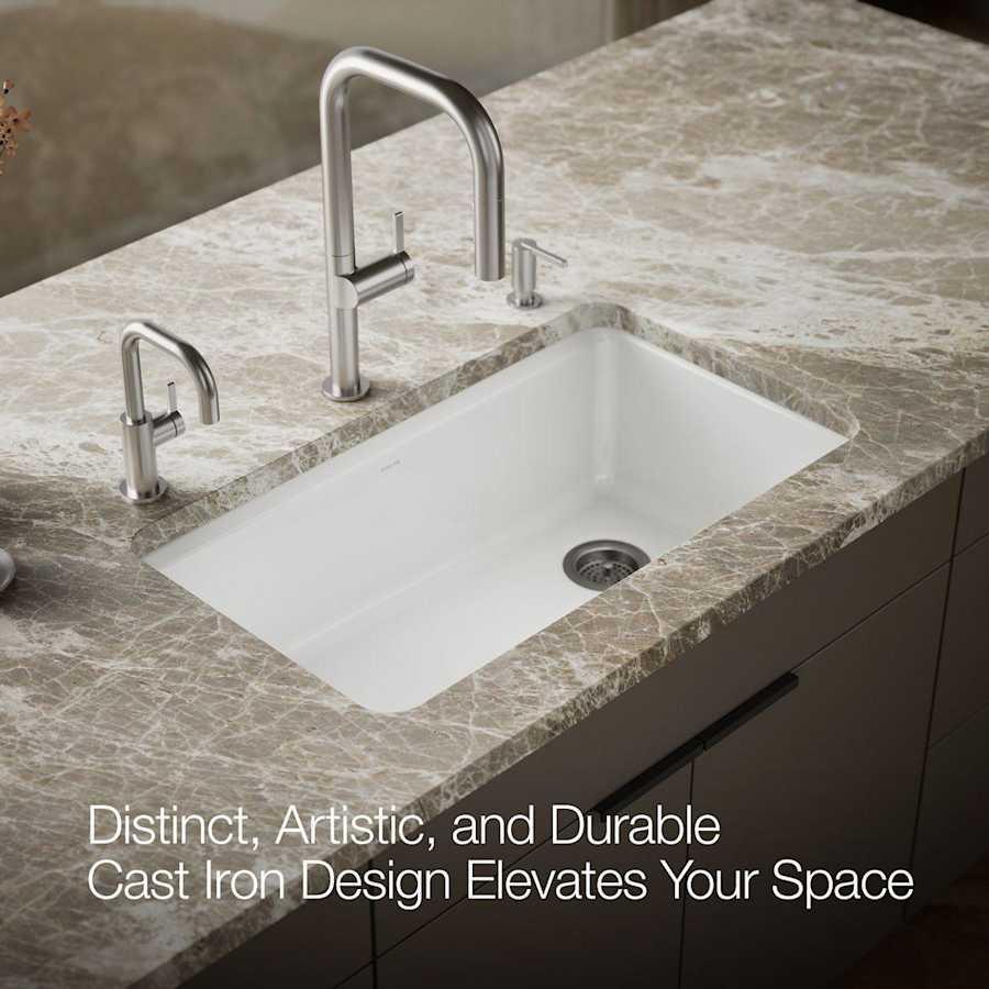 Riverby 33" Undermount Single Basin Enameled Cast Iron Workstation Kitchen Sink with Utility Rack, Sink Rack and Colander, and Intregral Cutting Board - g4ijbxoq2hgv1pzz6eqk@2x.jpg