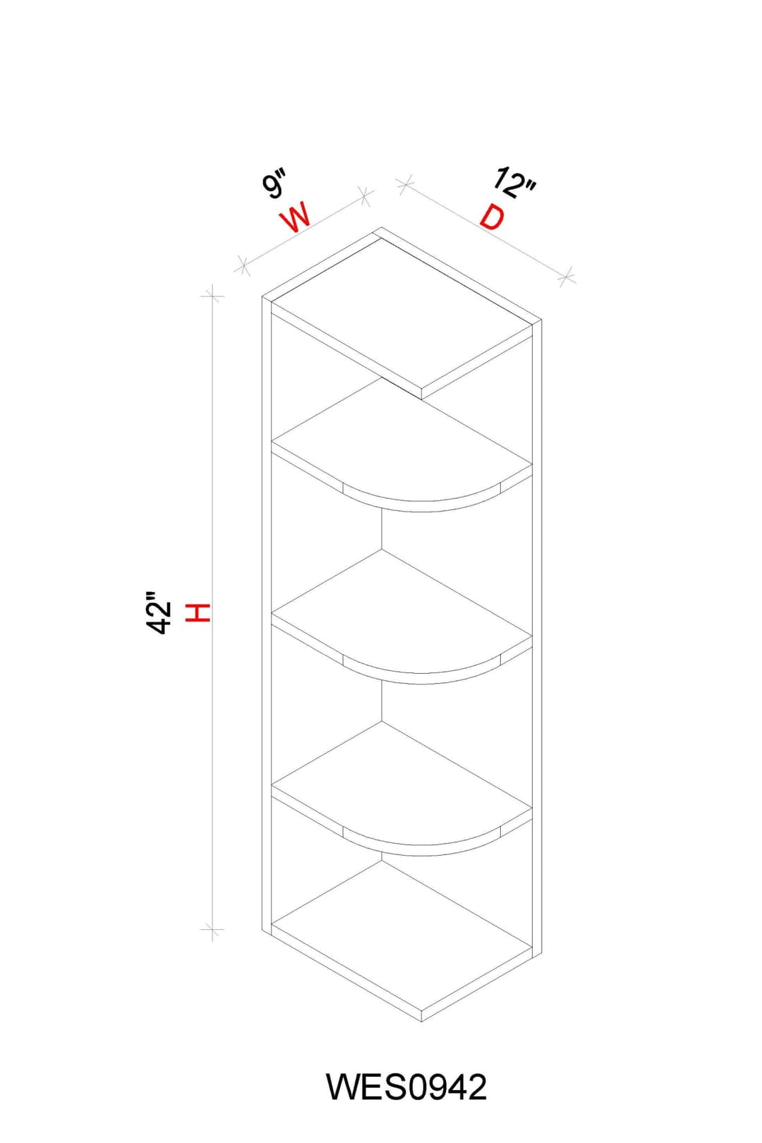 Wall End Shelf - 9"W x 42"H x 12"D - g5eyi7fxzhxmoiql39fr@2x.jpg