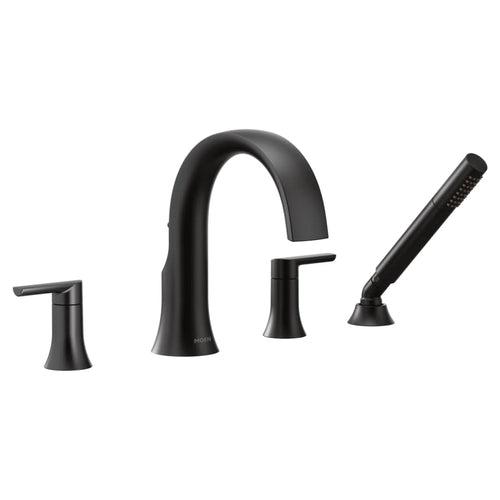Doux Widespread Deck Mounted Roman Tub Filler with Built-In Diverter - Includes 1.75 GPM Hand Shower - g8beege8m5kz52oaqlyw_x500.jpg