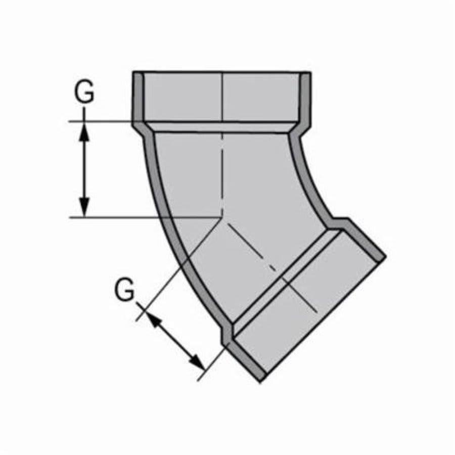 LabWaste® Acid Waste 45 deg Elbow, 2 in, CPVC - g9e1u1rbwjzmvbdznded@2x.jpg