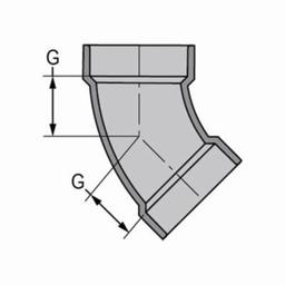 LabWaste® Acid Waste 45 deg Elbow, 2 in, CPVC - g9e1u1rbwjzmvbdznded@2x.jpg