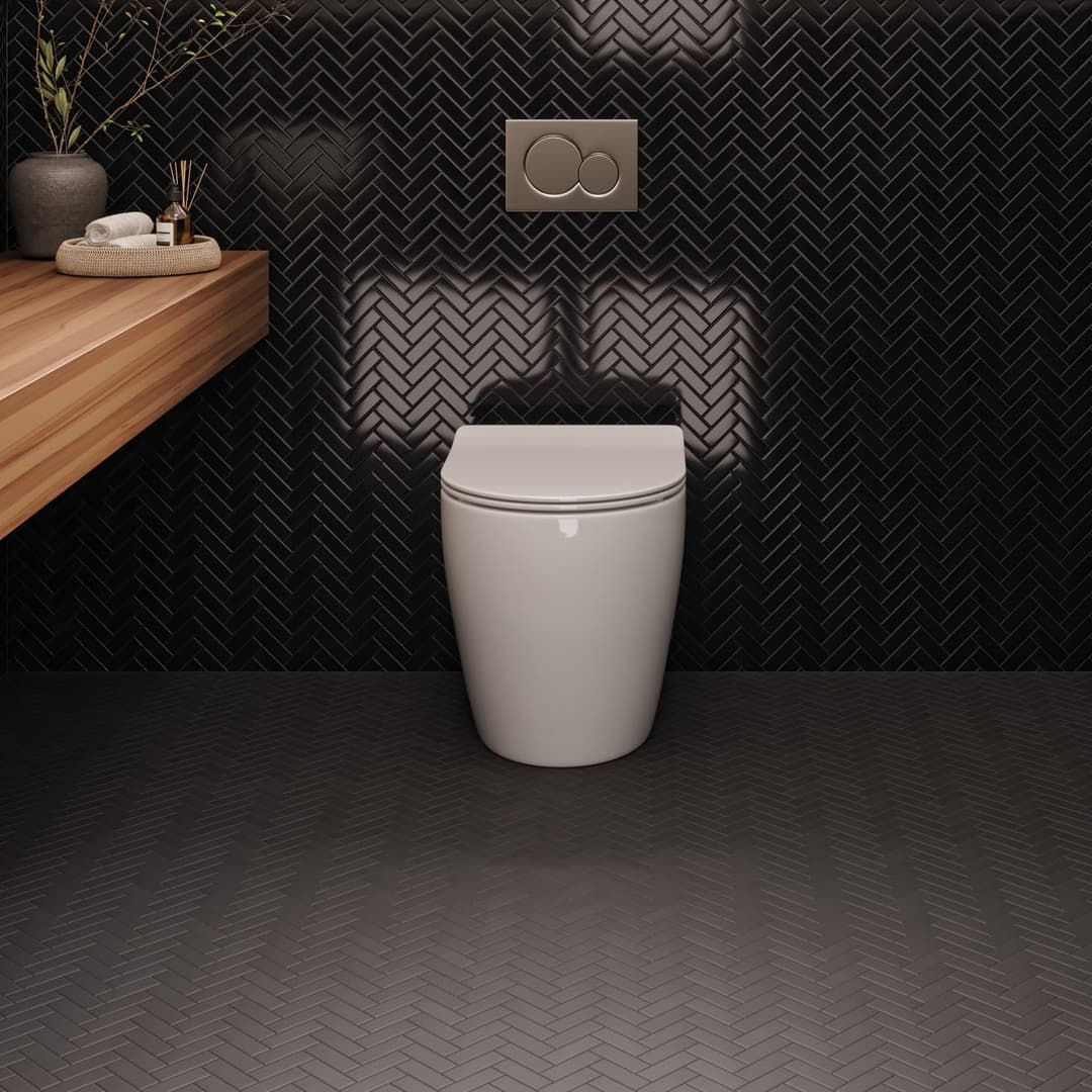 Le Cafe 1X3 Herringbone Matte Porcelain Mosaic Tile in Black - ga0uhpsnfgwtcm67ssjv@2x.jpg