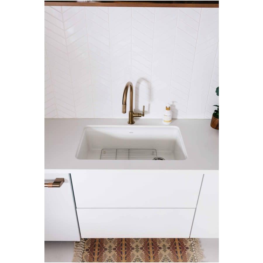 Riverby 33" Undermount Single Basin Enameled Cast Iron Workstation Kitchen Sink with Utility Rack, Sink Rack and Colander, and Intregral Cutting Board - gagmf7kgs2fkgjkuftps@2x.jpg