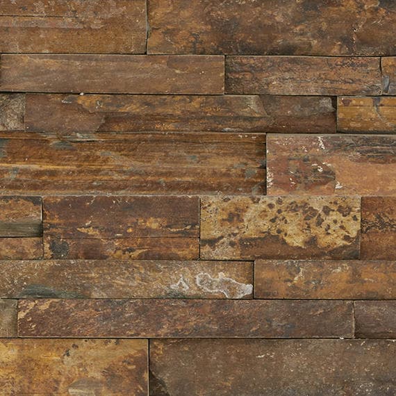 Stacked Stone Tibetan Slate Stacked, Natural Cleft 6X24