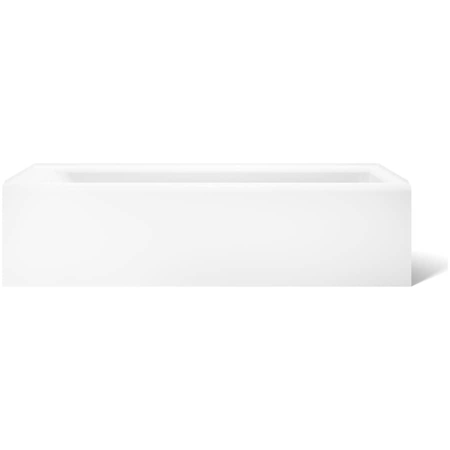 Bellwether Bath Tub 66" L x 32" W Cast Iron Soaking for Three Wall Alcove Installations with Integral Apron and Right Drain - gbpvguz2jckqce0rjfff@2x.jpg
