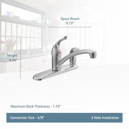 Chateau Single Handle Kitchen Faucet with Side Spray - gcwbq9him0apkgarcddh@2x.jpg