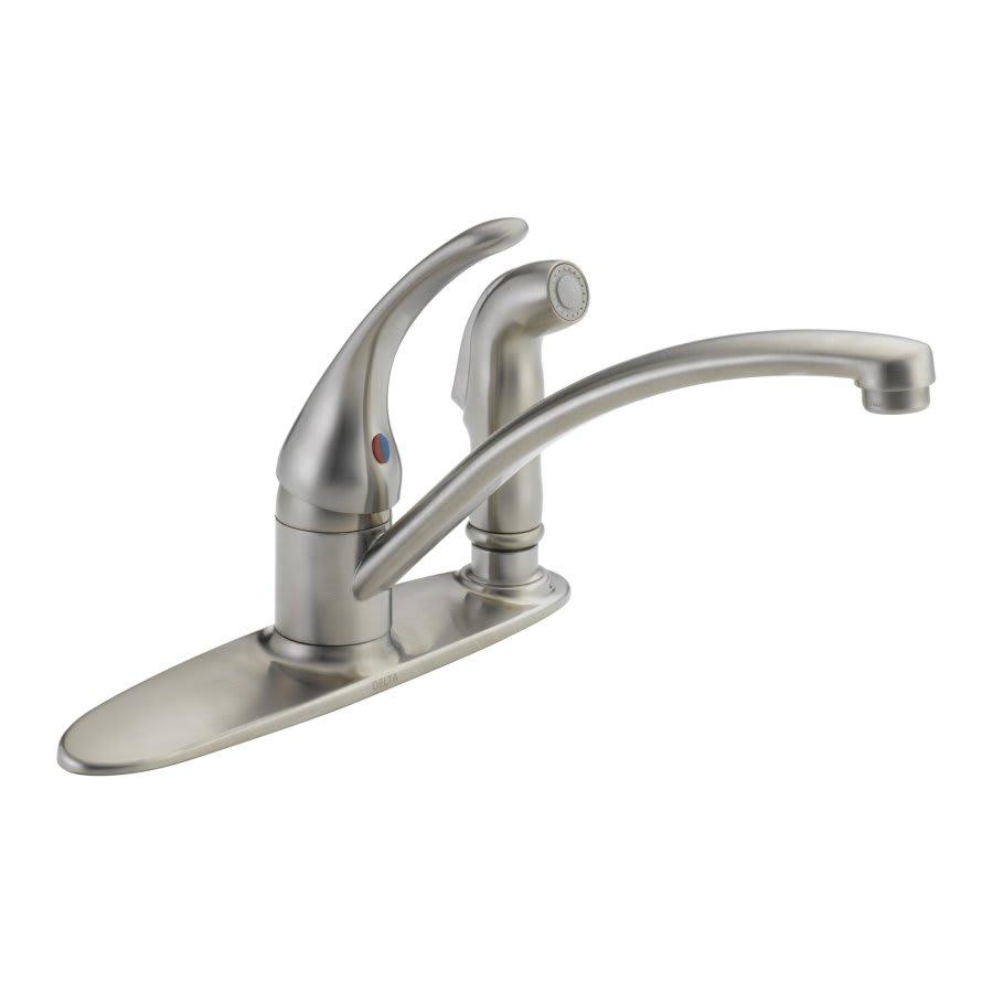 Foundations® Kitchen Faucet, Deck Mount, ADA, 1 Lever Handle, 3-Hole, Stainless - gdb5t0pvpxxqxdtpvg6z@2x.jpg