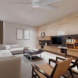 Mena 54 in. White Color Changing LED Indoor/Outdoor Hugger Matte White Ceiling Fan with Light and Remote - gdecuxqfestaawzdnea0@2x.jpg