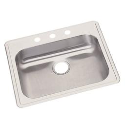Dayton® Single Bowl Kitchen Sink, Top Mount, ADA, 25 x 21-1/4 in, 5-1/4 in Bowl Depth, 3-Hole, 22 ga Brushed Satin Steel, Stainless - gdphffezvjxvzjieinyx@2x.jpg