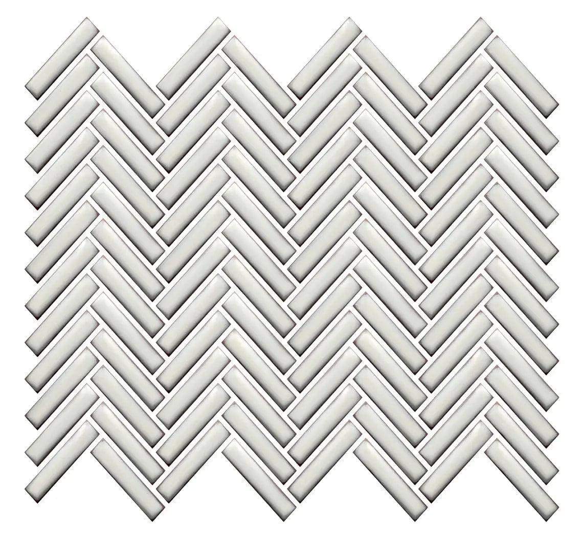 BG ANTIQUE WHITE 12X12 HERRING.MOSAIC