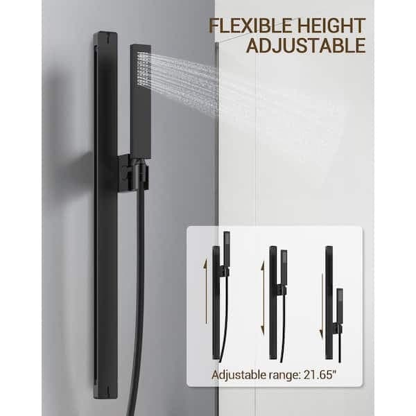 YAWWALK Thermostatic 15-Spray Ceiling Mount 23 x 15 in. Rectangle LED Mood Lighting Shower System with Valve in Matte Black CR1-S025-BI-1 - geiklsojmapjgomphq2j@2x.jpg