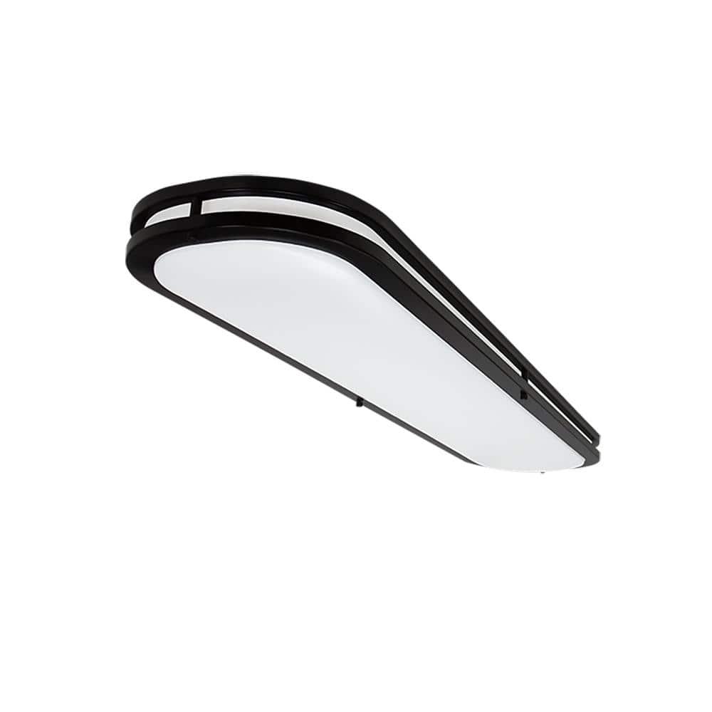 46 in. x 10 in. Matte Black Orbit LED Flush Mount Ceiling Light 4160 Lumens 3000K 4000K 5000K Dimmbable - gexk98y5nlc7udzsfyrt@2x.jpg