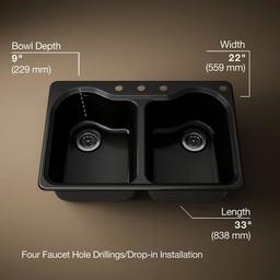 Hartland 33" Double Basin Top-Mount Enameled Cast-Iron Kitchen Sink - ghcwm8m6ua3eqxbblvlf@2x.jpg